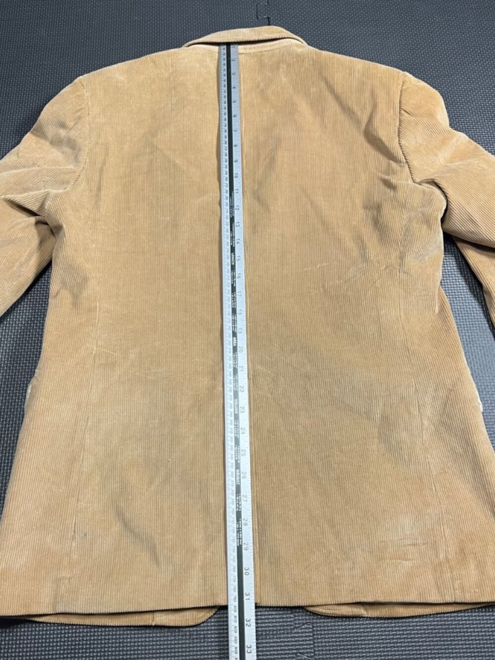 Vintage Jordache Tan Corduroy Blazer Jacket With Two-Button Closure & Satin Lini - Picture 2 of 8